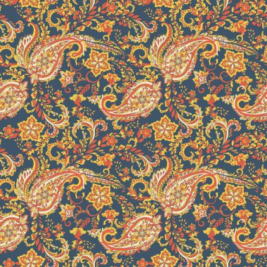 Şal desensiz vektör deseni. batik biçimi arkaplanı