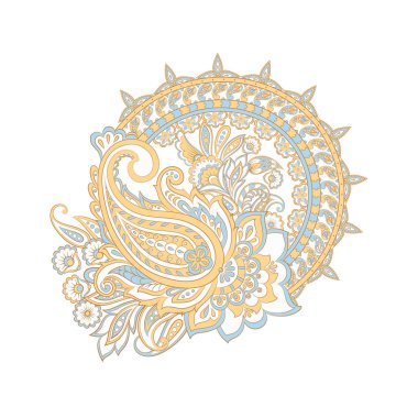 izole edilmiş desenli vektör süsü