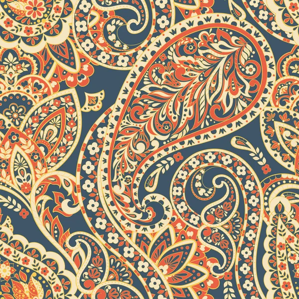 Paisley Ornamento Colorido Ilustração Vetorial — Vetor de Stock