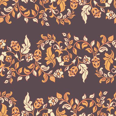 Güzel eski model. Çiçek vektör arkaplanı