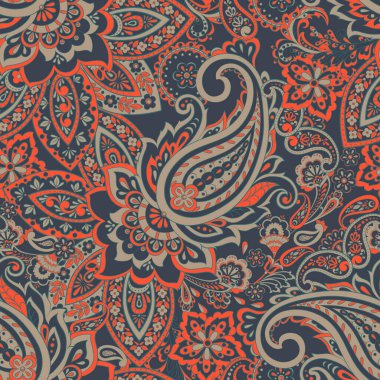 Geleneksel İran turşusu pürüzsüz desen. Klasik çiçek süsü..