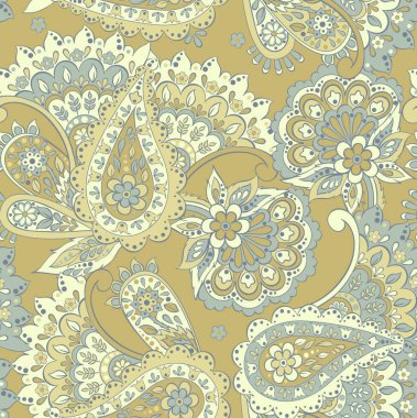 Hint tarzında çiçekli desensiz desenler. Çiçek vektör arkaplanı