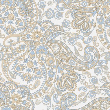 Çiçek desenli kumaş desenli vektör çizimi. etnik geçmiş
