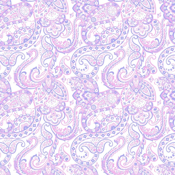 Paisley Floral Oriental Ethnic Pattern 약자이다 가시없는 반사기 — 스톡 벡터