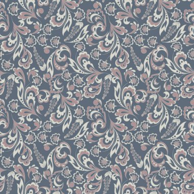 Güzel eski model. Çiçek vektör arkaplanı