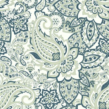 Geleneksel İran turşusu pürüzsüz desen. Klasik çiçek süsü..