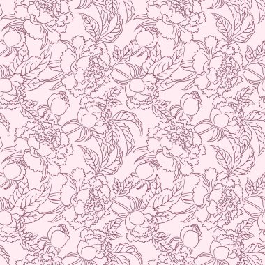 Şakayıksız vektör patentli. Vektör vintage çiçek arkaplanı