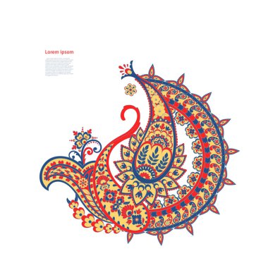 izole edilmiş desenli vektör süsü