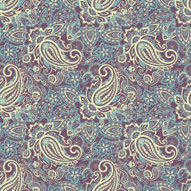 Çiçek desenli, desenli vektör çizimi. pürüzsüz arkaplan