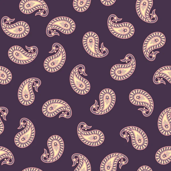 Paisley Floral Oriental Ethnique Pattern Ornement Arabe Sans Couture Motif — Image vectorielle