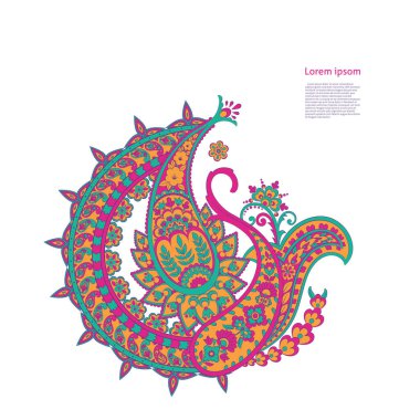 izole edilmiş desenli vektör süsü