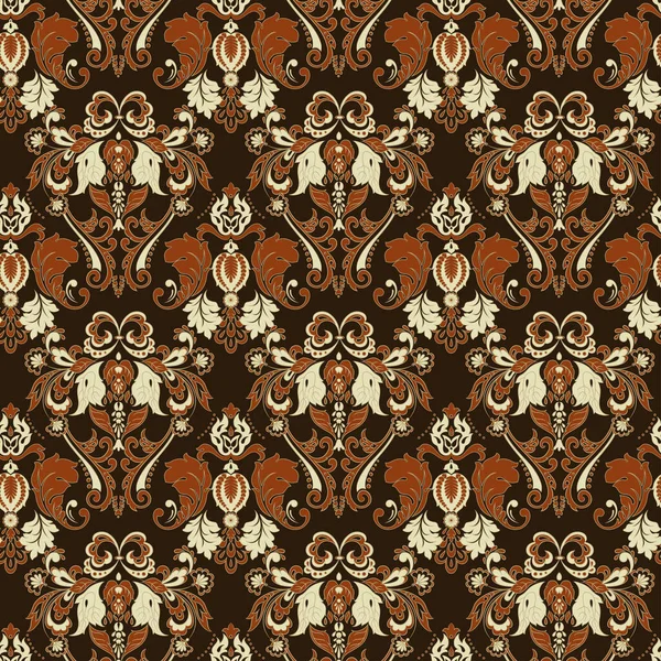 Fondo Vintage Sin Costuras Fondo Vectorial Para Diseño Textil — Archivo Imágenes Vectoriales