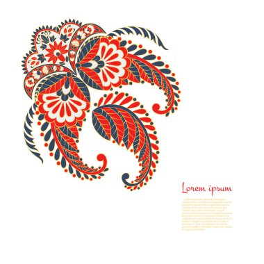 izole edilmiş desenli vektör süsü