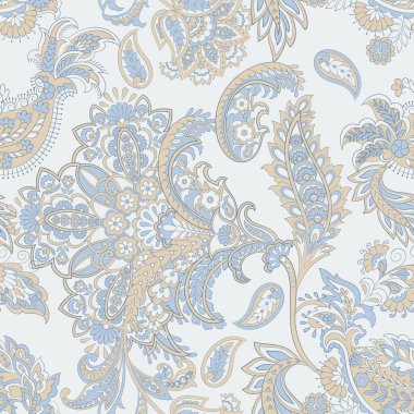 Çiçeksel vektör illüstrasyonu. etnik geçmiş