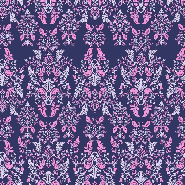 Fondo Vector Vintage Sin Costuras Vector Floral Fondo Pantalla Patrón — Vector de stock