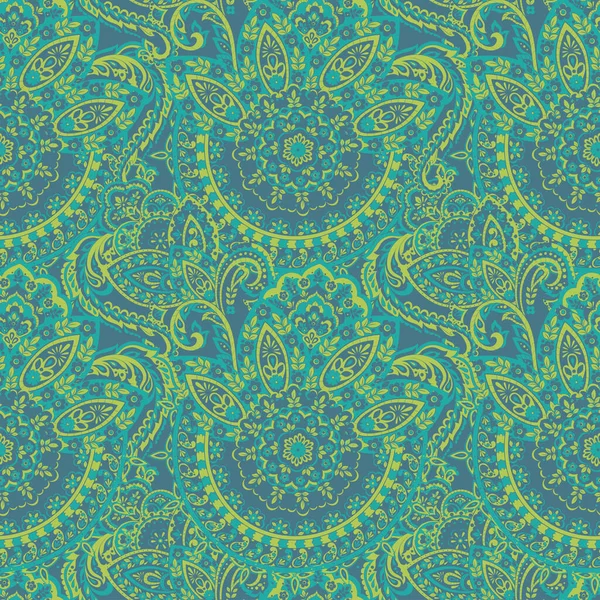 Floral Seamless Paisley Pattern — Stock Vector
