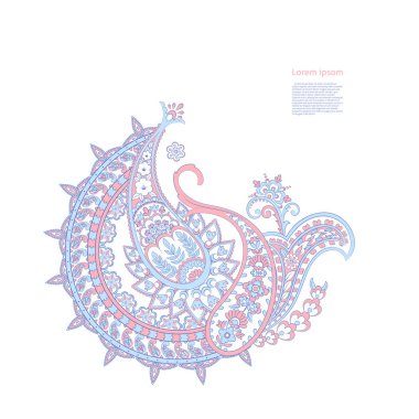 izole edilmiş desenli vektör süsü