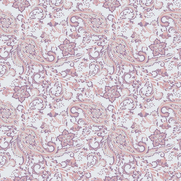 Paisley Nahtloses Vektormuster Hintergrund Batik Stil — Stockvektor