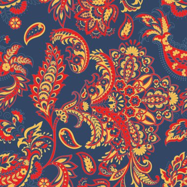 Çiçeksel vektör illüstrasyonu. etnik geçmiş