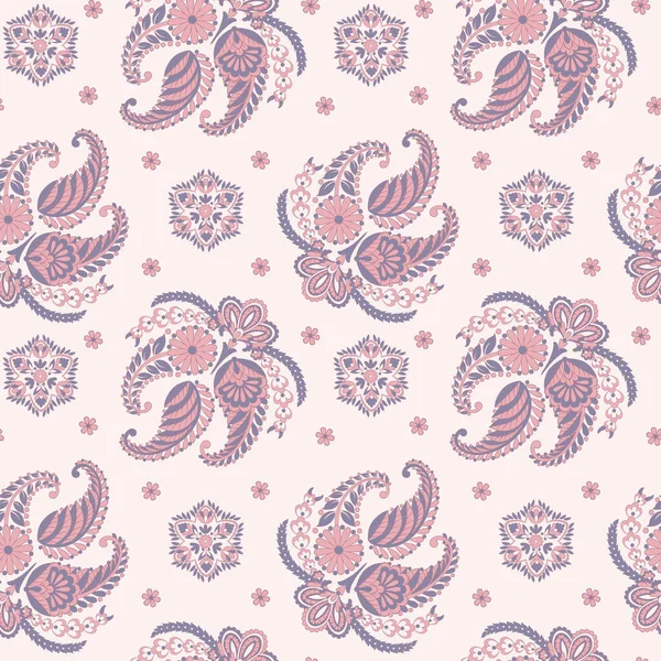 Paisley Motif Vectoriel Sans Couture Fond Style Batik — Image vectorielle