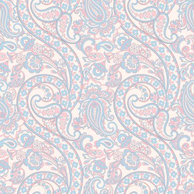 Paisley dikişsiz desen. Batik biçiminde vintage arkaplan