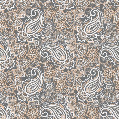 Çiçek desenli, desenli vektör çizimi. pürüzsüz arkaplan