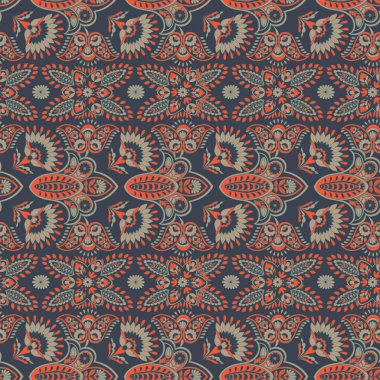 Hint Batik Tarzı 'nda Çiçeksiz Desen