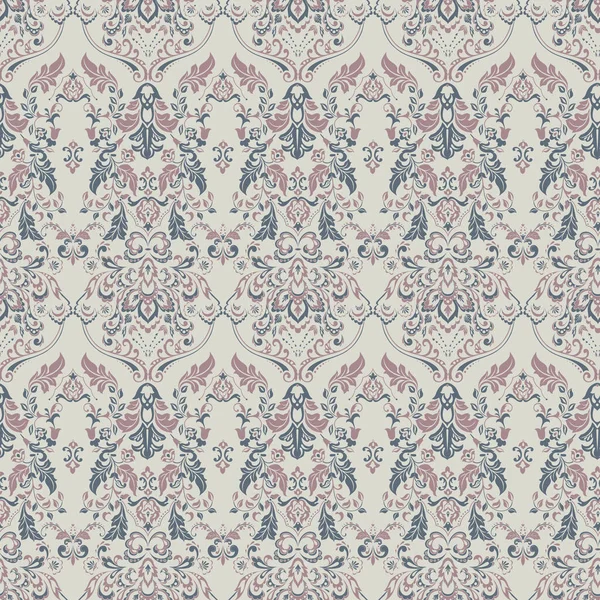 Wektorowy Barokowy Wzór Kwiatowy Klasyczna Ozdoba Kwiatowa Vintage Tekstury Tapet — Wektor stockowy