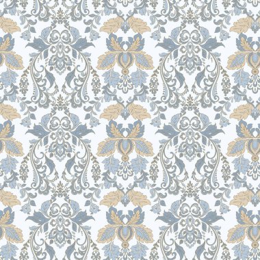 Kusursuz vintage vektör arkaplanı. Vektör duvar kağıdı barok biçimi