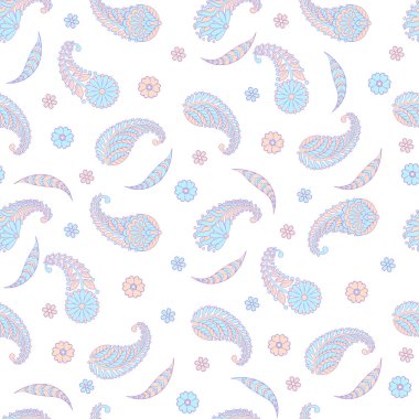 Şal desensiz vektör deseni. batik biçimi arkaplanı