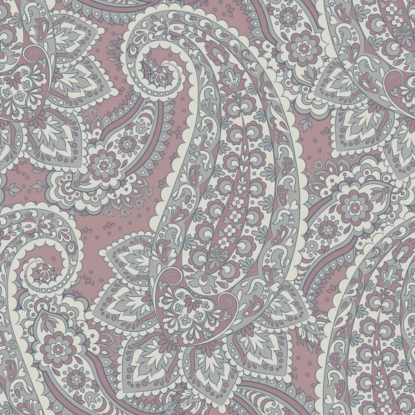 Modèle Sans Couture Paisley Fond Vintage Dans Style Damas — Image vectorielle