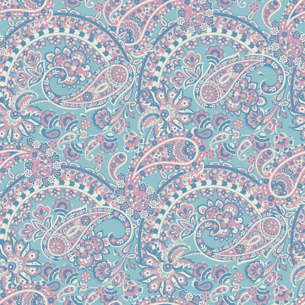 Paisley Padrão Floral Sem Costura Damasco Vintage Fundo — Vetor de Stock