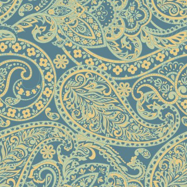 Süslü kumaş arka plan. Paisley pürüzsüz desen