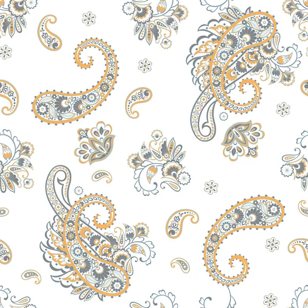 Modèle Sans Couture Paisley Pour Conception Tissu Fond Floral Vectoriel — Image vectorielle