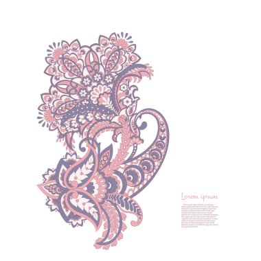 izole edilmiş desenli vektör süsü