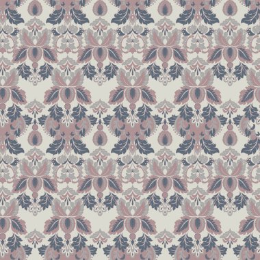 Çiçeksiz, desensiz, klasik bir çiçek. Klasik Barok duvar kâğıdı. Kusursuz vektör arkaplanı