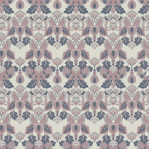 Patten Floral Vintage Sin Costuras Fondo Pantalla Barroco Clásico Fondo — Vector de stock