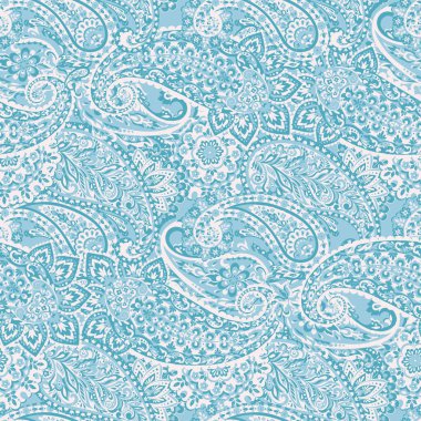 Paisley dikişsiz desen. Batik biçiminde vintage arkaplan
