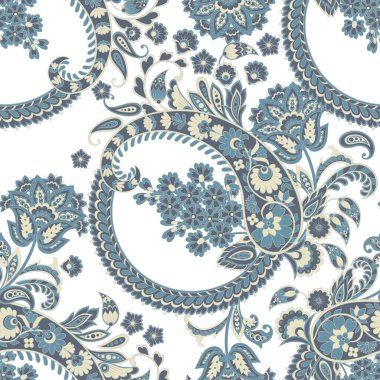 Paisley Süssüz vektör deseni.