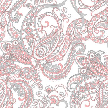 Şal desensiz vektör deseni. batik biçimi arkaplanı