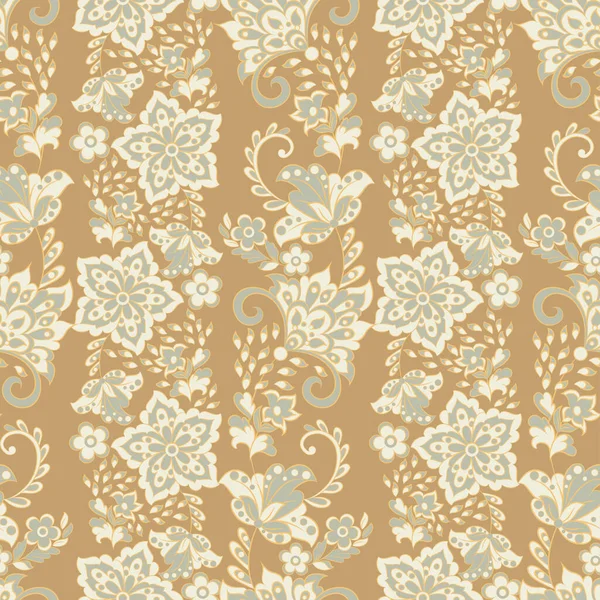 Patrón Étnico Oriental Floral Adorno Árabe Sin Costuras Motivos Ornamentales — Vector de stock