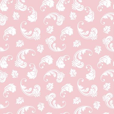 Kusursuz vektör çiçek deseni. Klasik bsckground