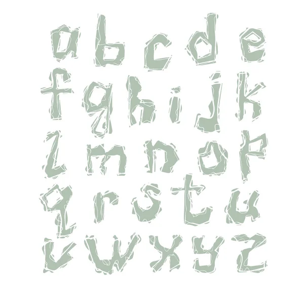 拉丁字母的矢量字母 — 图库矢量图片