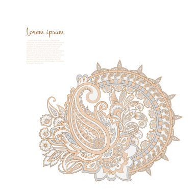 izole edilmiş desenli vektör süsü