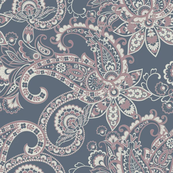 Çiçeksel elementlerle desenli, pürüzsüz etnik desen..