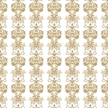 Dikişsiz çiçek desenli. antika arka plan