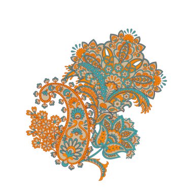 izole edilmiş desenli vektör süsü