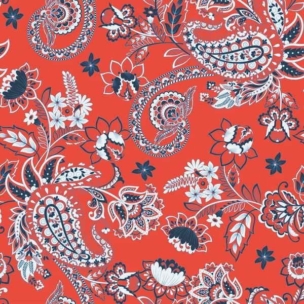 Şal desenli. Kusursuz eski çiçek arkaplanı