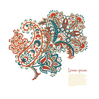 izole edilmiş desenli vektör süsü