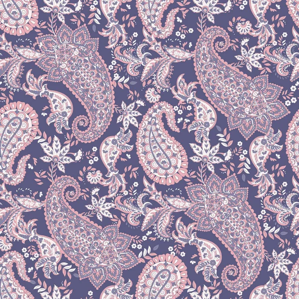 Ornement Paisley Damask Modèle Vectoriel Sans Couture — Image vectorielle